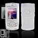 Crystal Clear Transparent Case Cover for Brand Samsung M520 M-520 Protective Cell Phone Hard SNAP-ON With Optional Lens