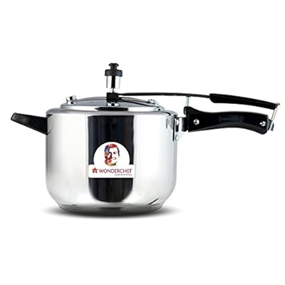 Wonderchef Secura Stainless Steel Pressure Cooker, 3 Litres, Silver