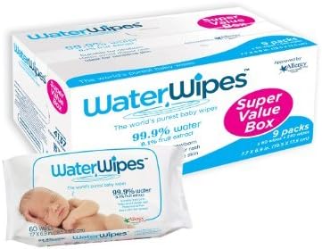 WaterWipes Super Value Box Baby Wipes, 60 Count (18 Pack)