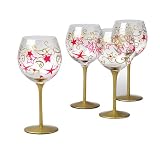 Pfaltzgraff Holiday Cheer Set Of Four 13-Ounce Wine Goblets