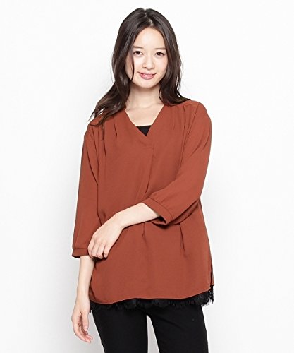 GROVE(グローブ)ジョーゼット切り替えスキッパーカットソー