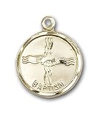 14kt Gold Baptism Medal