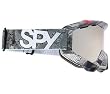 Spy Zed Snow Goggles White Breaker Frame w/2 Lens Set - Rose Silver Mirror, Persimmon