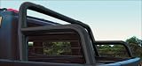 RealWheels Black Powder-Coated Straight Roll Bar w/ Inserts - Stainless, for the 2006 Hummer H2 SUT