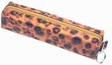 3D Lenticular Pencil / Cosmetic Purse / Case, GLOBO, LEOPARS, Star, Golden