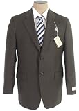 Ralph Lauren - Ralph Lauren Mens Single Breasted 2 Button Brown Plaid Wool Suit - Size 42R