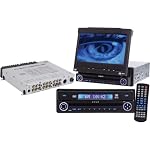 7” Motorized In-Dash Monitor DVD/CD/MP3 Player and AM/FM/TV Tuner - PLBINDV7