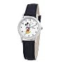 Disney Women's Mickey Mouse Black Leather Strap Watch #D072S005