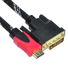 EarlyBirdSavings 5M 16.4FT HDMI Male to DVI-D 24+1 Dual Link Male CABLE AV Male forhi-def HDTV