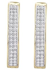 0.20CTW DIAMOND MICRO PAVE HOOPS