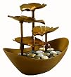 HoMedics WFL-GDN Envirascape Garden Leaves Illuminated Fountain, Copper