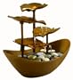 HoMedics WFL-GDN Envirascape Garden Leaves Illuminated Fountain, Copper