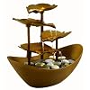 HoMedics WFL-GDN Envirascape Garden Leaves Illuminated Fountain, Copper