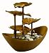 HoMedics WFL-GDN Envirascape Garden Leaves Illuminated Fountain, Copper