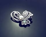 New Freshwater pearl vintage antique rhinestone brooch pin Bouquet jewelry YSXZ015