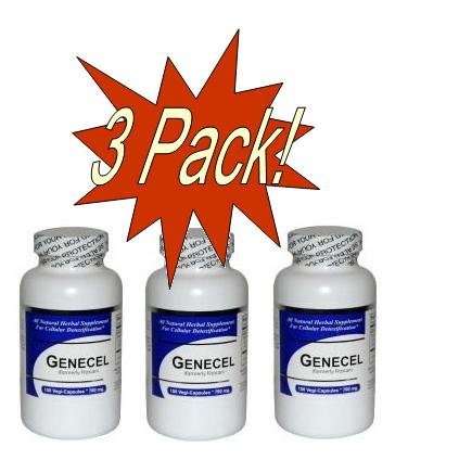Genecel (150 Capsules) - Concentrated Herbal Blend - Dietary Supplement 3 Pack