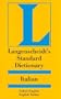 Langenscheidt's Standard Italian Dictionary, Italian-English, English-Italian (Langenscheidt Standard Dictionaries)