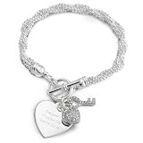Personalized Expressions Key To My Heart Bracelet and Jewelry Box Gift