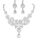 Leegoal Women's Wedding Jewellery Sets Fashion Bride Earrings & Pendant Necklace