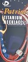 New Phiten Patriot Titanium Sport Necklace 22 Inch X30