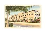 Plaza Apartments, West Palm Beach, Florida Places Art Poster Print, 17x11