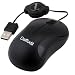 Daffodil WMS108B Wired Optical Mouse - 3 Button PC Mouse with Scrollwheel and Retractable USB Cable - For Laptop / Netbook / Desktop Computers - Supported by: Microsoft Windows (8 / 7 / XP / Vista) and Apple MAC (OS X +) - No Batteries Needed