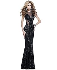 Sexy Turtleneck Polyester/Spandex Sleeveless Mermaid General Print Maxi Dress 