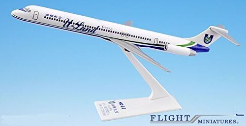 U-Land MD-80 Airplane Miniature Model Plastic Snap Fit 1: 200 Part # AMD-08000H-013