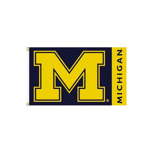 Michigan Wolverines NCAA 3' x 5' Single Sided Banner Flag