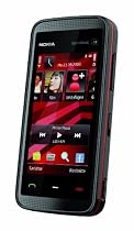 Nokia 5530 XpressMusic Smartphone (WLAN, Touchscreen, 3D-Surround-Sound, Kamera mit 3,2 MP) black red