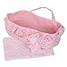 Huang Cheng Toys Lovely Baby Doll Cradle Mattress Sleeping Set for 12-inch Doll Bedtime Toy
