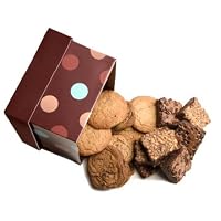 Geoff and Drew's Gift Box of 8 Fresh Baked Chocolate Chunk Cookies and 4 Chocolate Brownies