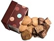 Geoff & Drew's Signature Chocolate Blue Box of 16 Fresh Baked Chocolate Chip Cookies, 8 Brownies