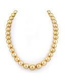 10-13mm Ultimate Dark Golden South Sea Pearl Necklace - AAAA Quality