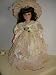 Ruby, Porcelain Collector Doll, Creamy Beige Color Dress