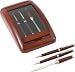 Alex Navarra 3pc Pen,pencil and Letter Opener in a Wood and Glass Case