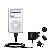 International Wall / AC Charger for the Apple iPod Photo (60GB) - Gomadic Brand w/ TipExchange Technology