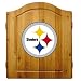 Sporting Goods : Imperial Pittsburgh Steelers Licensed Solid Pine Cabinet and Bristle Dartboard Set