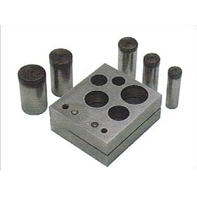 6 Pc Jeweler's Disc Cutter Puncher Tool Set 1 to 5 8 by 