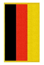 Buscher 20095 Duschtuch im Design der Deutschlandfahne 70 x 140 cm, Baumwolle 360 g/qm