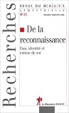 De la reconnaissance : Don, identit� et estime de soi