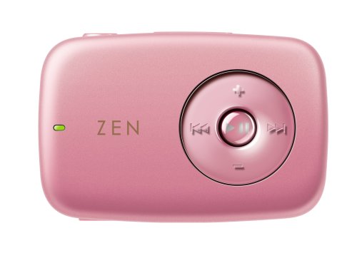 Creative Zen Stone 2 GB MP3 Player with Built-in Speaker and Clip (Pink)