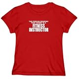 T-Shirt Woman Red  For A Fitness Instructor  Occupations