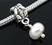 Divine Beads, Freshwater Cultured Pearl Dangle Charm Bead fits Pandora, Biagi, Tedora, Chamilia, Bac
