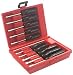 Xcelite 413MM, 10 Piece Metric Full Hollow Shaft Nutdriver Kit in Red Plastic Case