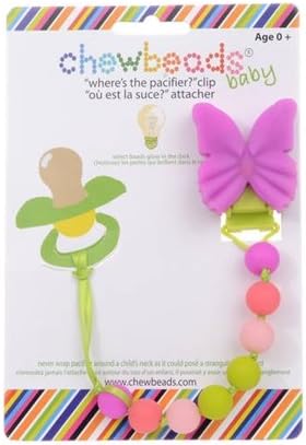 Chewbeads Pacifier Clip - Butterfly