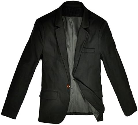 Partiss Mens Slim Fit One Button Outerwear