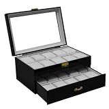 Luxurious Burgundy Color Wooden 12 Watch Box