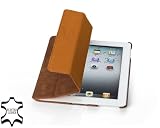 StilGut Couverture Case Tasche aus feinstem Leder für Apple iPad 2 unterstützt Smart-Cover Funktion in cognac (Vintage Leder)