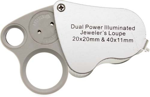 SE 20X & 40X Dual Power Illuminated Jewelers Loupe